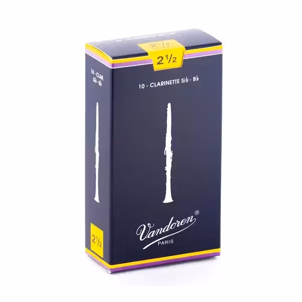 Cañas Vandoren Clarinete Sib-Bb N2½ CR1025 Caja Con 10pz