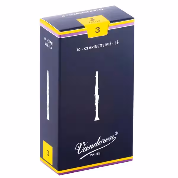 Cañas Vandoren Clarinete Mib-Eb N3 CR113 Caja Con 10pz