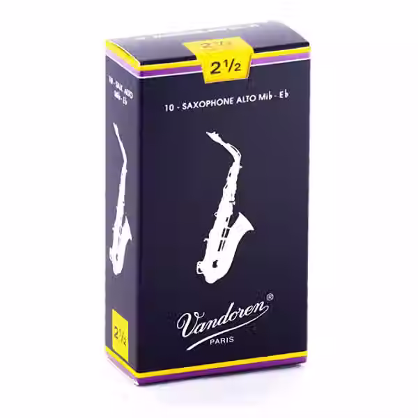 Cañas Vandoren Saxofón Alto Mib-Eb N2 SR2125 Caja Con 10pz