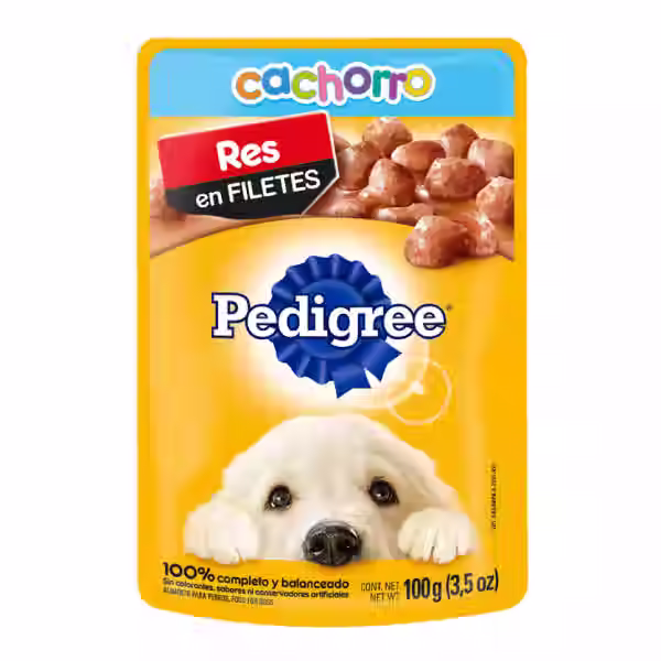 Sobre Pedrigree Perro Cachorro Res En Filetes 100g