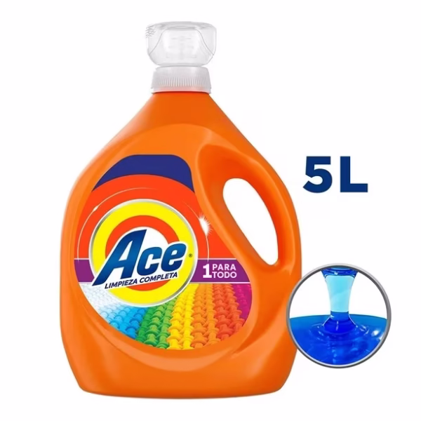 Detergente Ace Liquido Limpieza Completa 5Lt