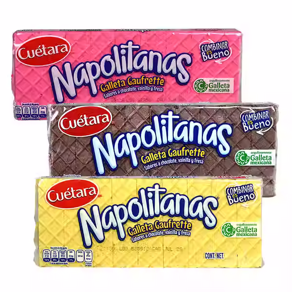 Napolitanas Cuetara Sabro Fresa, Chocolate O Vainilla 200g