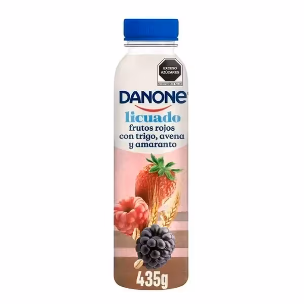Danone Licuado Frutos Rojos Con Trigo, Avena Y Amaranto  435g