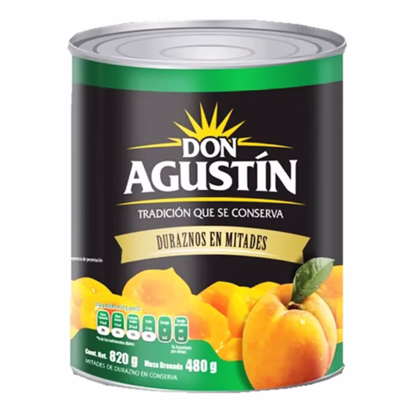 Don Agustín Mitades De Durazno En Almíbar 480g