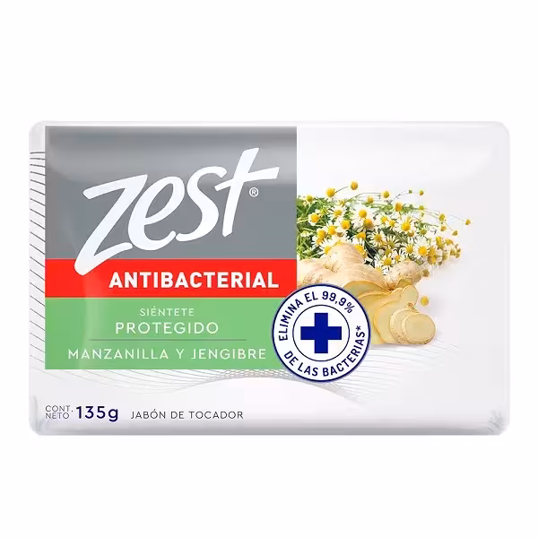 Jabon Zest Manzanilla & Jengibre 135g