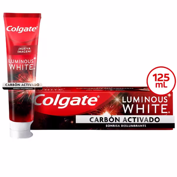 Colgate Luminous White Carbón Activado 125ml