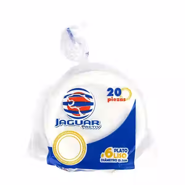 Plato Pastelero Jaguar #6  20pz