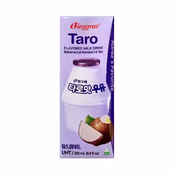 Binggrae Leche Sabor Taro 200ml